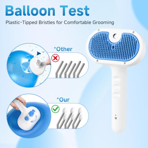 Pet Steam Brush for Dog (1.86'' - 50ML / Blue)