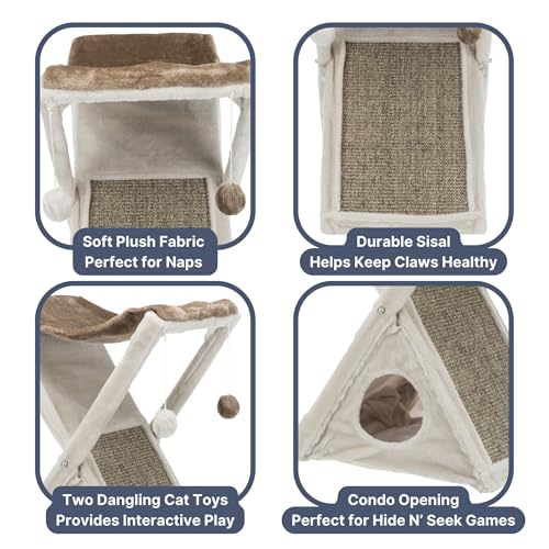 Miguel Fold and Store Cat Hammock (Greige)