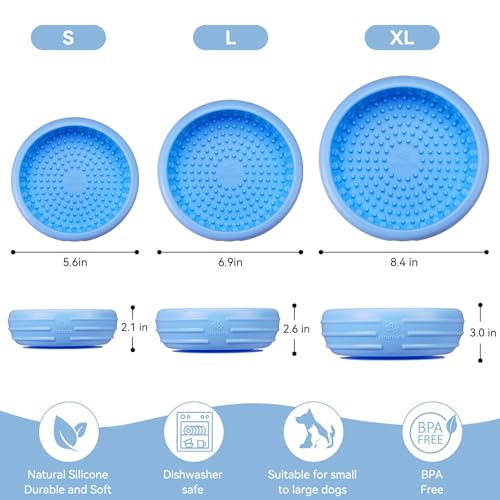 Dog Lick Bowl (L / Baby blue)