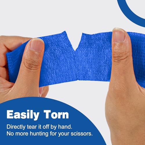 16 Pack Self Adhesive Bandage Wrap Pink (Blue / 2IN - 16Pack)