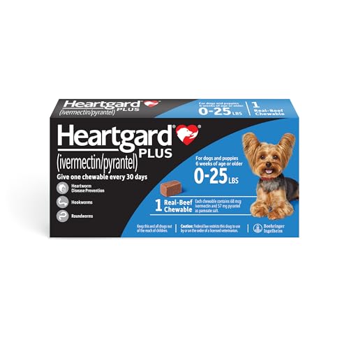 Plus ivermectin (0-25 lbs)