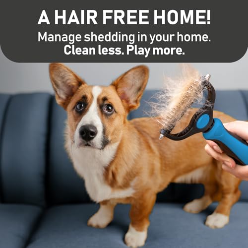 Pet Grooming Brush and 2X Grooming Gloves Combo (A1 - Rake & Glove (Best Value) / Large)