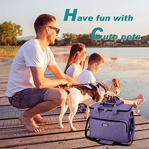 Dog Travel Bag (Purple / Large)