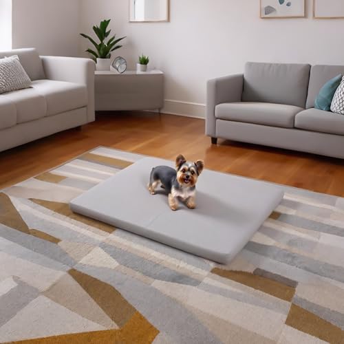 Dog Mat 19"x 30"Dogs Crate Pad (30"L x 19"W / Gray)
