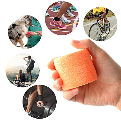 2 Inches Self Adhesive Bandage Wrap (2 Inch / Light Orange)