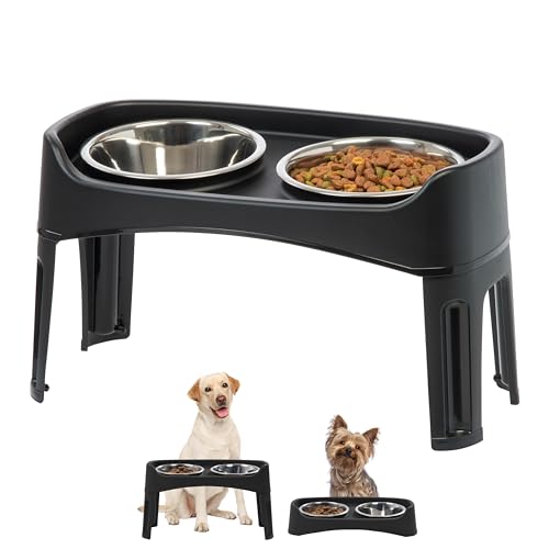Elevated Dog Bowls (Black)