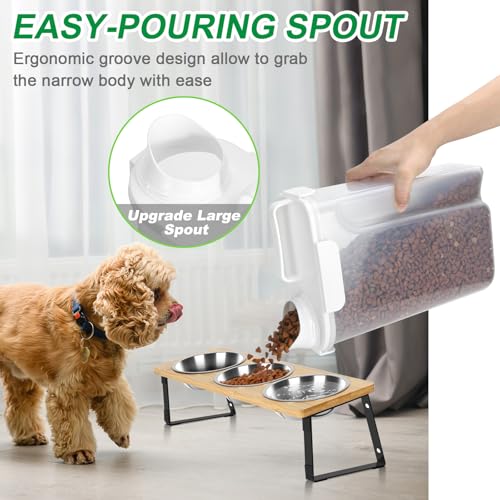 Dog Food Storage Container 5 (White / 6 Qt)