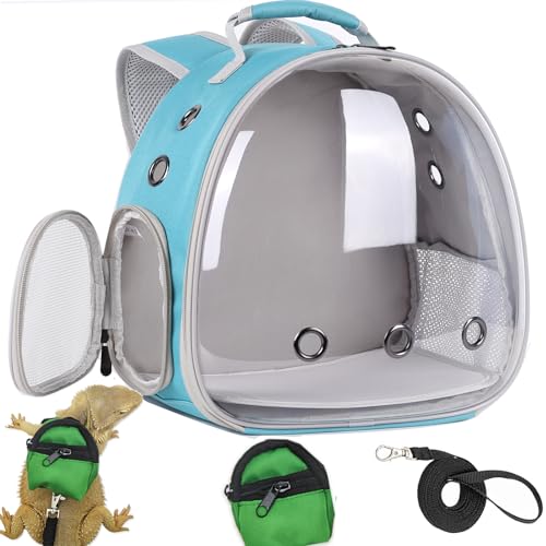 Crested Geckos Backpack Carrier (Green)