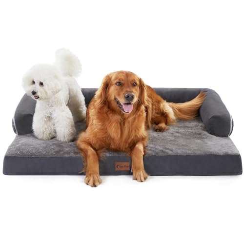 Orthopedic Dog Bed for Extra Large Dogs (Dark Grey / 45.0"L x 35.0"W x 8.0"Th)