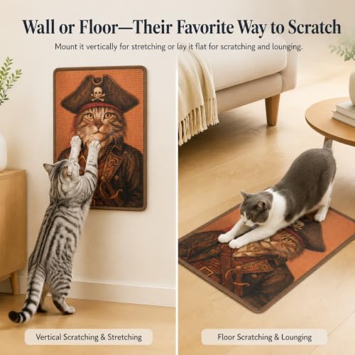 Art Sisal Cat Scratcher Mat (Explorer Cat)