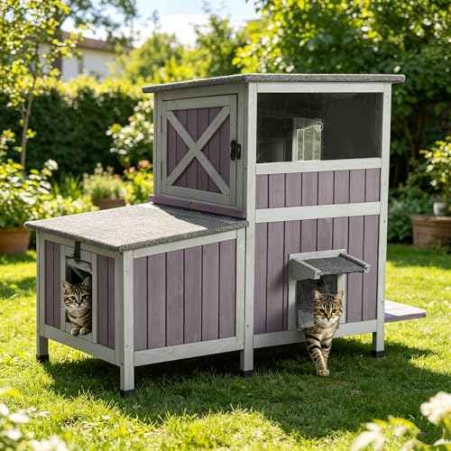 Outdoor Cat House Weatherproof