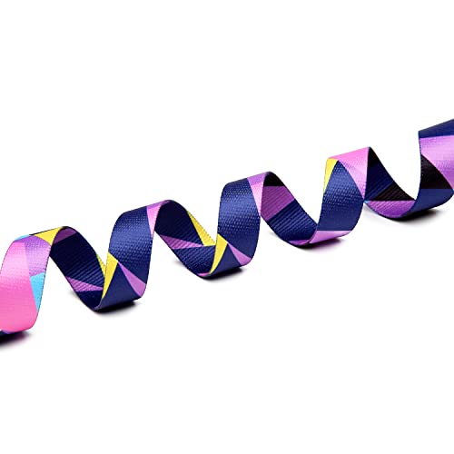 Adjustable Dog Collar (Small / Geometry Purple)