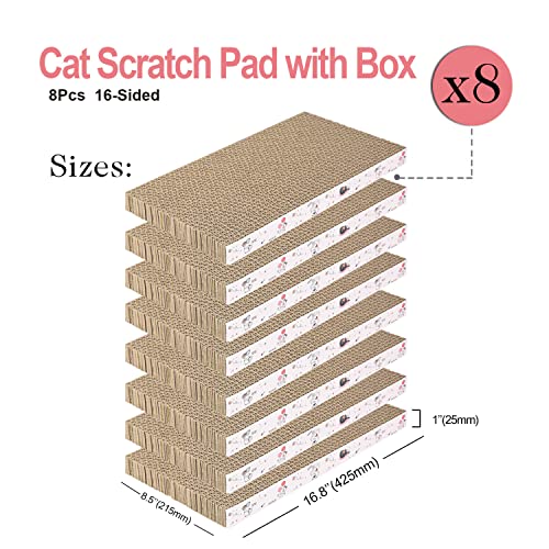 8 Packs in 1 Cat Scratch Pad (8 IN 1)