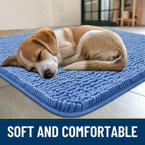 Dog Door Mat for Muddy Paws 70x32 (Cornflower Blue / 70"X32")
