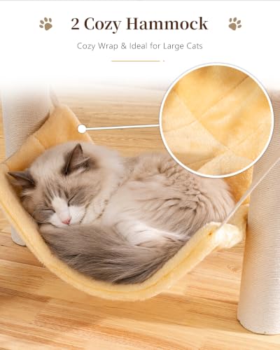 Wood Cat Tree for Large Cat (Nature DC888)