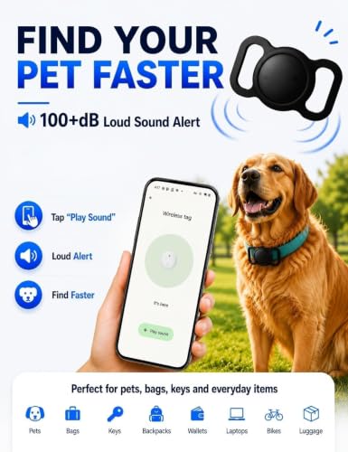 GPS Tracker for Dogs Smart Finder Tag (Grey)