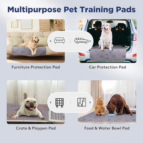 Washable Pee Pads for Dogs (Purple / 48X60 (1 Pack))