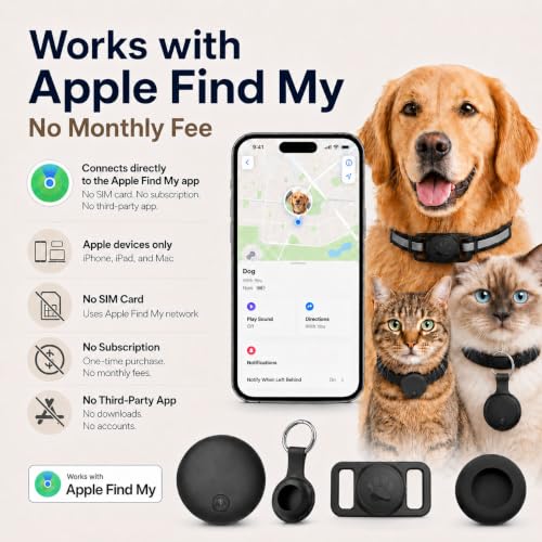 GPS Tracker for Dogs (Black)