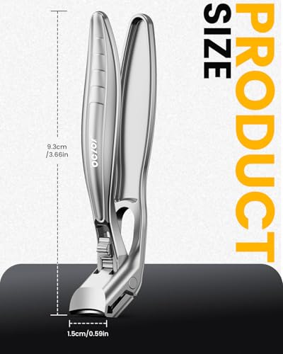 Curved Toenail Clippers for Seniors (Silver / Medium)