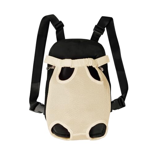 Dog Carrier Backpack Pet Legs Out Front Cat Travel Bag (X-Large / Beige)