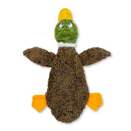 2-in-1 Fun Skin Stuffless Dog Toy - Wild Duck, Medium (Brown/Wild Duck / Medium)
