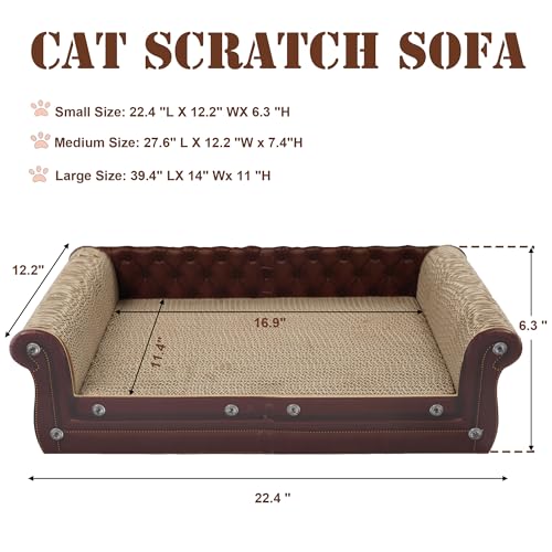 Scratching Sofa (Brown-Small)