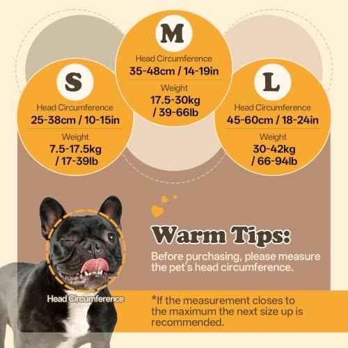 Dog Ear Wraps for Fireworks Storm Noise Blocking Ear Care (Blue / L)