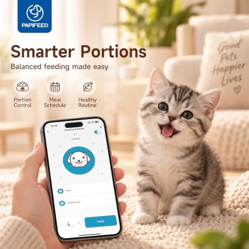 Automatic Cat Feeder with App (Black)