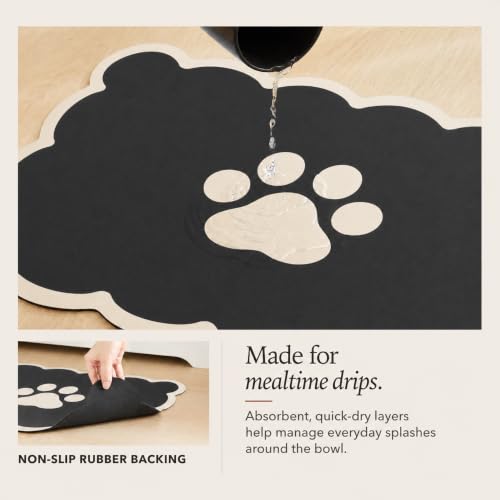 Scalloped Dog Feeding Mat (Classic / 22"L x 17"W)