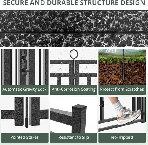 Thickened Outdoor Dog Fence (47" Height / 24 Panels)