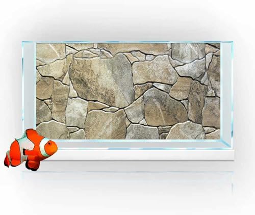 72X24IN Marble Aquarium Background (Stone / 72X24in/180X60cm)
