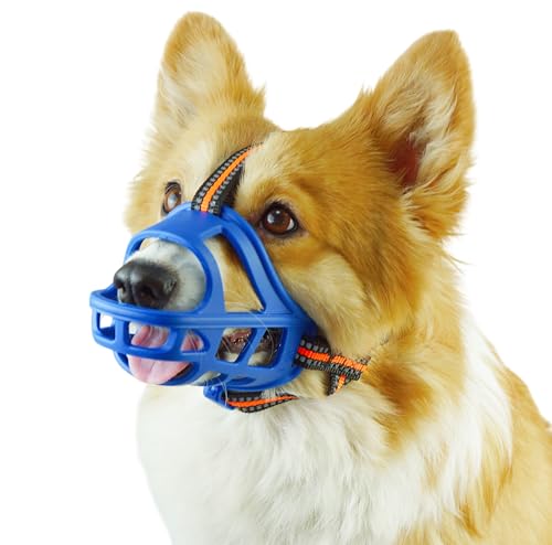 Dog Muzzle Basket Muzzle for Small Medium Large Dogs (Size M Sout(7.48"-9.06"))