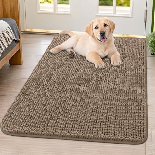 Dog Door Mat for Muddy Paws 40x32 (Camel / 40"X32")
