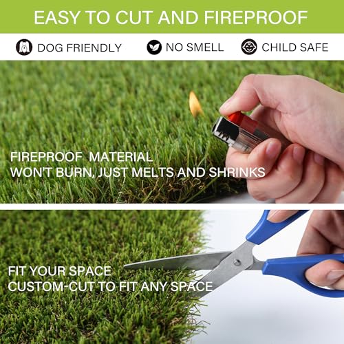 Dog Grass Pads 4x13FT Artificial Grass Pee Pads for Dogs Potty Fake Grass Rug Turf Mat for Dogs Training Indoor Outdoor Garden Lawn Artificial Grass Rug (4x13 FT)