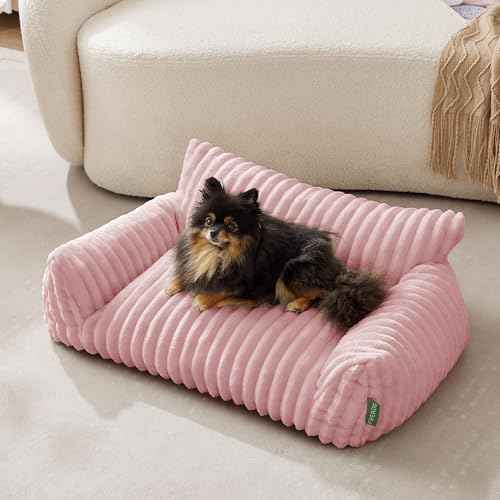 Cute Couch Bed for Pets (30.0"L x 20.0"W x 10.0"Th / Pink)