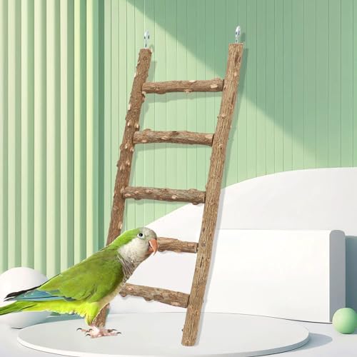 Natural Pepper Wood Parrot Ladder (11.8 × 3.1 Inch)