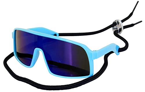 G029 Dog Cat Pet Sports Turbo Small Sunglasses for Toy Breeds 8 (S, 8-18lbs, Turbo Sky blue-blue mr)