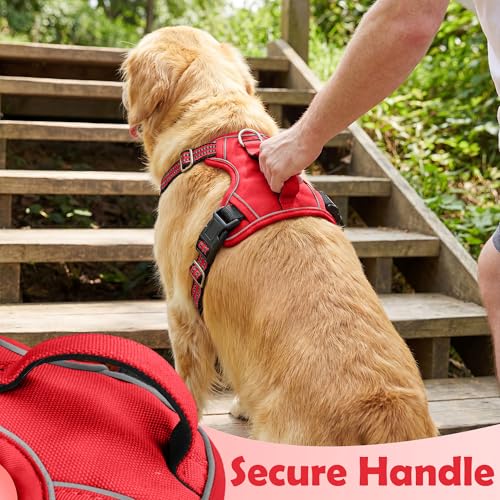 Dog Harness No Pull (Red / X-Large)