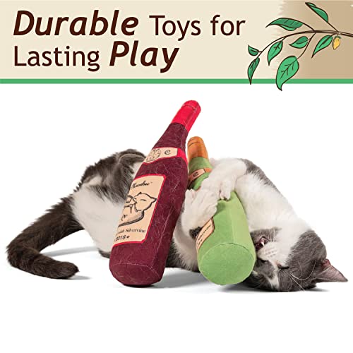 KittiLush 2 Pack Organic Silvervine Catnip Substitute Toys for Cats & Kittens