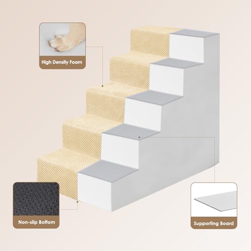 Dog Stairs for High Bed 22.5" H (Graige / Standard 15.7" x 30" x 22.5")