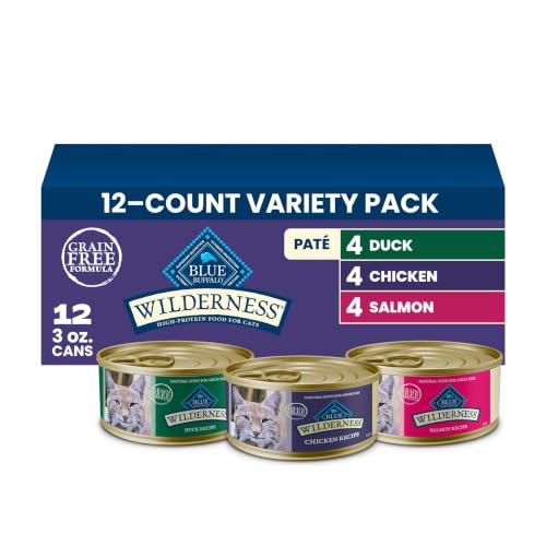 Wilderness Variety Pack Adult Paté Wet Cat Food (3 Ounce (Pack of 12))