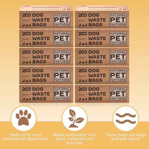 Commercial Bulk Dog Waste Bags (Black / 2000 Count (Pack of 1))