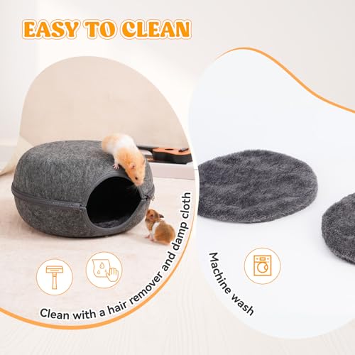 Guinea Pig Hideout 2 Pack (Dark Grey & Dark Grey)