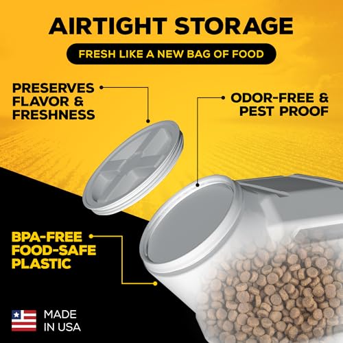 Vittles Vault Vittles Vault Pawprint Food Storage Container + Scoop (25 Pounds)
