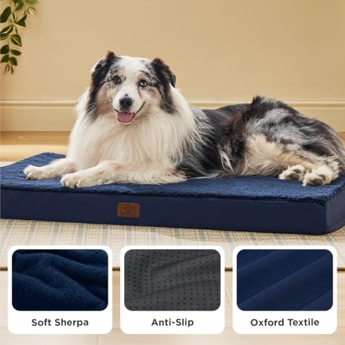 XL Dog Bed for Crate (41"L x 29"W x 3.5"Th / Dark Grey)