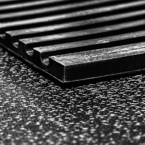 Horse Stall Mat 42in. x 72in. Black Rubber Flooring Mat (Black)