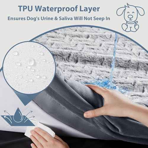 XXL Extra Large Orthopedic for Senior Dog BedComfy Sleeping (Dark Gery / XX-L (45x35x7in))