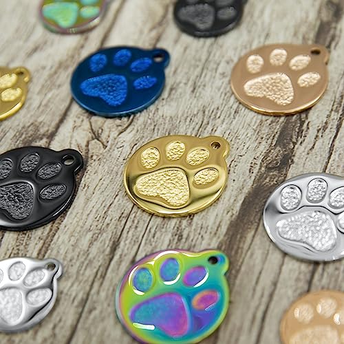 Engraved Pet Tag for Dogs and Cats (Small / Silver)