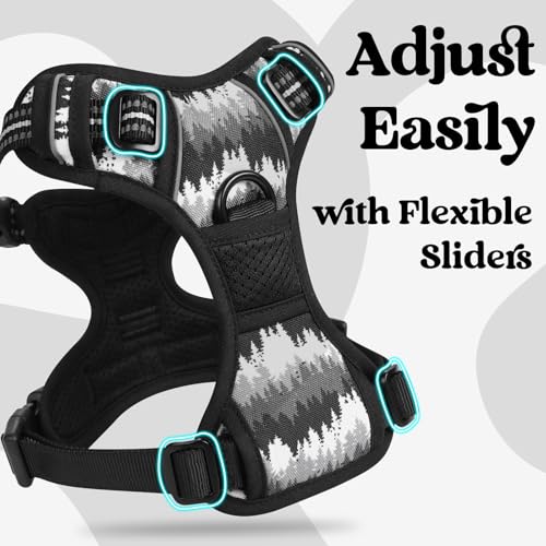 Dog Harness Medium Sized (Mountain Black / Medium)