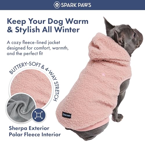 Sherpa Fleece Dog Jacket (Pink / 2XL)